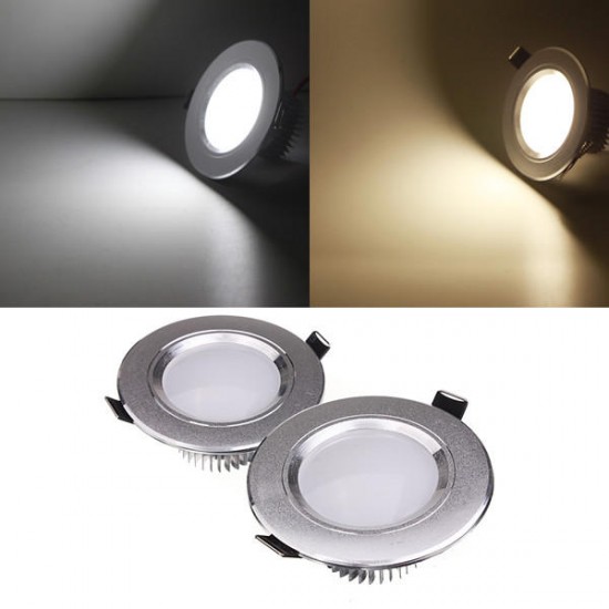 3W LED Down Light Ceiling Recessed Lamp 110V Dimmable + Driver
