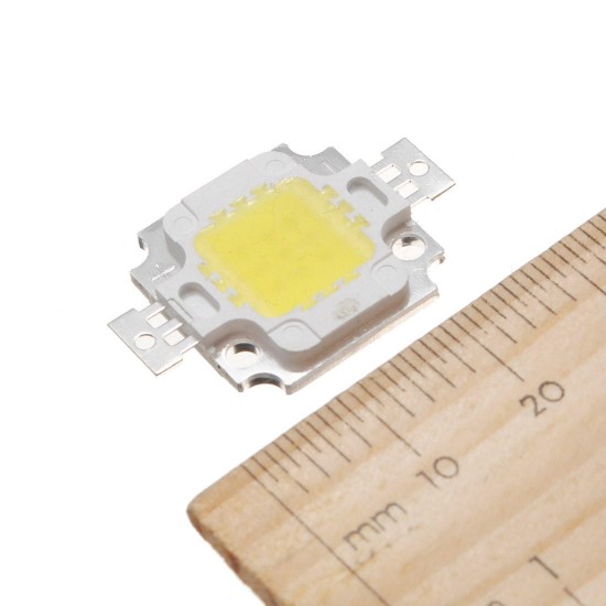 10pcs 10W 900LM White High Bright LED Light Lamp Chip DC 9-12V