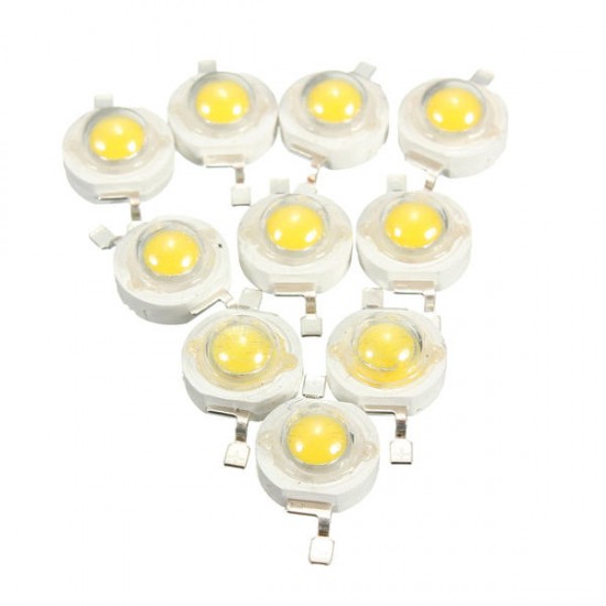 10pcs 3W LED Lamp Bulb Chips 200-230Lm White/Warm White Beads 10pcs 3W LED Lamp Bulb Chips 200-230Lm White/Warm White Beads