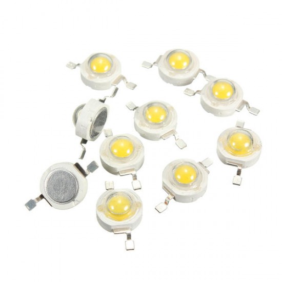 10pcs 3W LED Lamp Bulb Chips 200-230Lm White/Warm White Beads 10pcs 3W LED Lamp Bulb Chips 200-230Lm White/Warm White Beads