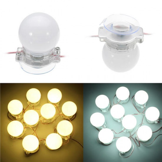 10 Pcs Hollywood Style LED Vanity Makeup Illuminated Dressing Table Mirror Light