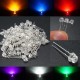 100PCS 5MM 6 Color Straw Hat LED Emitting Diodes Water Clear DIY Wide Angle Light