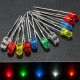 100Pcs 3mm Round Top LED Diodes Light White Yellow Red Blue Green Assortment DIY Lamp