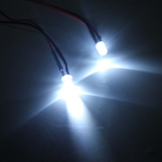 10pcs 10 x Pre Wired 5mm Bright White LEDs Bulb 20cm Pre Wired 12V 10pcs 10 x Pre Wired 5mm Bright White LEDs Bulb 20cm Pre Wired 12V