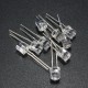 10pcs 5mm 5 Color Water Clear Flat LED Diodes Assortment DIY Light