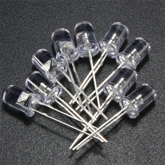 50Pcs 5mm Round Red Green Blue Yellow White Water Clear Diffused LED Light Diode Lamp