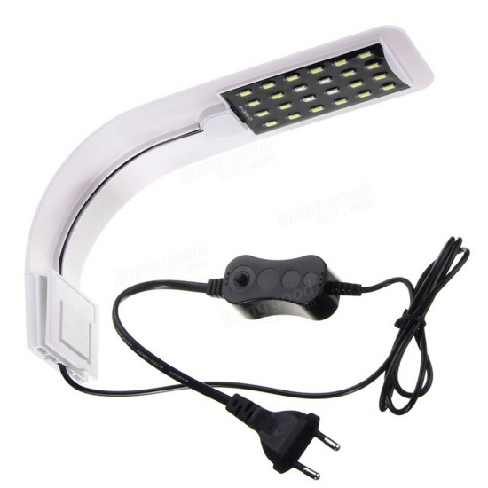 10W SMD5730 24 LED Aquarium Light Clip Fish Tank Lamp White:Blue 5:1 AC220V 10W SMD5730 24 LED Aquarium Light Clip Fish Tank Lamp White:Blue 5:1 AC220V