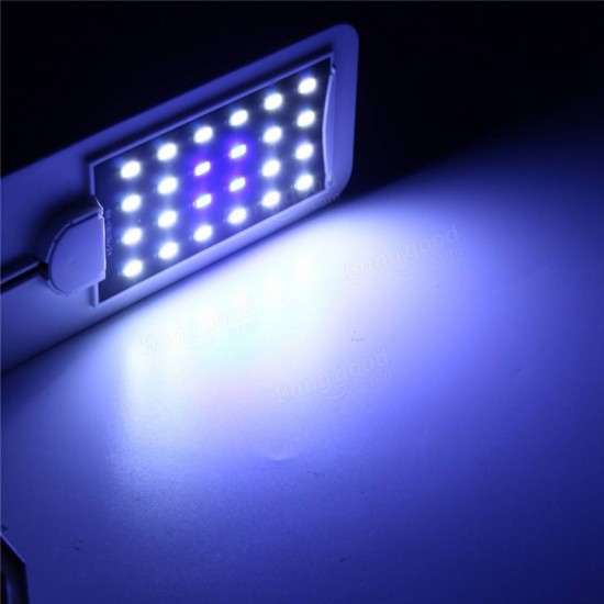 10W SMD5730 24 LED Aquarium Light Clip Fish Tank Lamp White:Blue 5:1 AC220V 10W SMD5730 24 LED Aquarium Light Clip Fish Tank Lamp White:Blue 5:1 AC220V