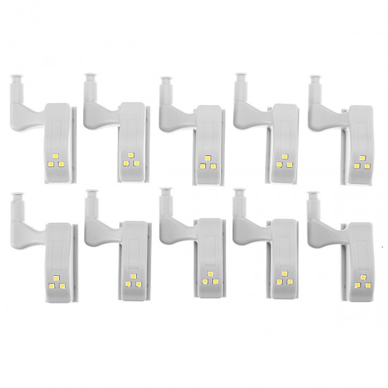 10pcs 0.18W Cabinet Hinge LED Warm/ White Light Auto Switch Wardrobe Emergency 10pcs 0.18W Cabinet Hinge LED Warm/ White Light Auto Switch Wardrobe Emergency