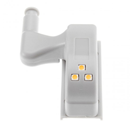 10pcs 0.18W Cabinet Hinge LED Warm/ White Light Auto Switch Wardrobe Emergency