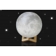 15cm 3D Magical Two Tone Moon Table Lamp USB Charging Luna LED Night Light Touch Sensor Gift