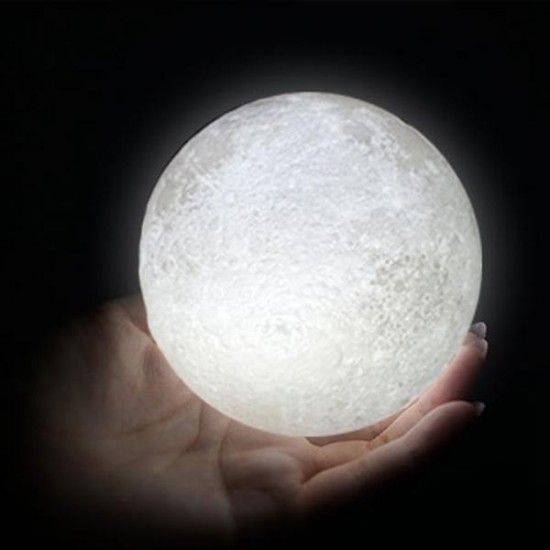 15cm Magical Tap Sensor Moon Lamp USB Charging Rechargable Luna LED Night Light Gift