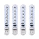 LUSTREON Mini USB 2W SMD5050 RGB 5 LED Camping Night Light for Power Bank Notebook Computer DC5V