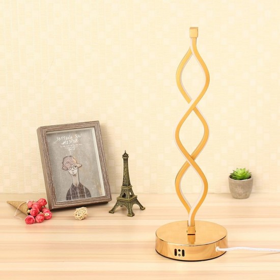 24W Modern Spiral Twist Wave Design LED Table Light Desk Reading Lamp 24W Modern Spiral Twist Wave Design LED Table Light Desk Reading Lamp