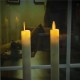 2Pcs Battery Operated Remote Control LED Flameless Candle Table Lamp for Halloween Churches