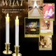 2Pcs Battery Operated Remote Control LED Flameless Candle Table Lamp for Halloween Churches 2Pcs Battery Operated Remote Control LED Flameless Candle Table Lamp for Halloween Churches