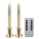 2Pcs Battery Operated Remote Control LED Flameless Candle Table Lamp for Halloween Churches 2Pcs Battery Operated Remote Control LED Flameless Candle Table Lamp for Halloween Churches
