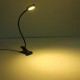 3W Bendable LED Table Light Bedside Study Reading Lamp with Clip