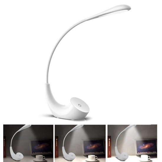 3W Folding Touch Control Dimmable Table Light Eyecare USB Reading Lamp for Office Home