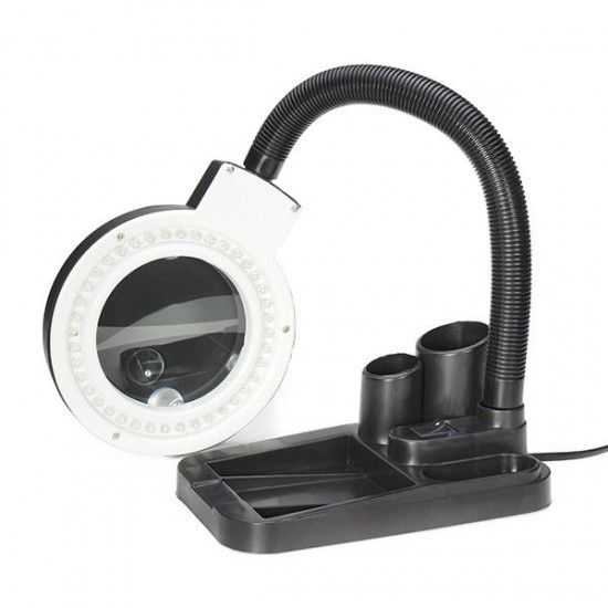 40 LED Lighting Magnifying Glass Desk Lamp With 5X & 10X Magnifier 40 LED Lighting Magnifying Glass Desk Lamp With 5X & 10X Magnifier