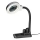 40 LED Lighting Magnifying Glass Desk Lamp With 5X & 10X Magnifier