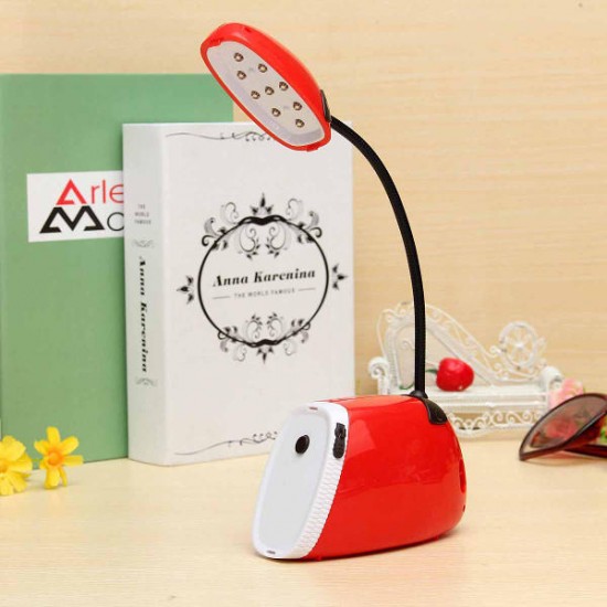 9 LED Bag Shape Desk Lamp Flexible Rechargeable Reading Table Light