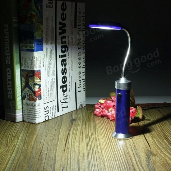 COB LED Flexible Lamp Flashlight Desk Torch Inspection Work Magnetic Light