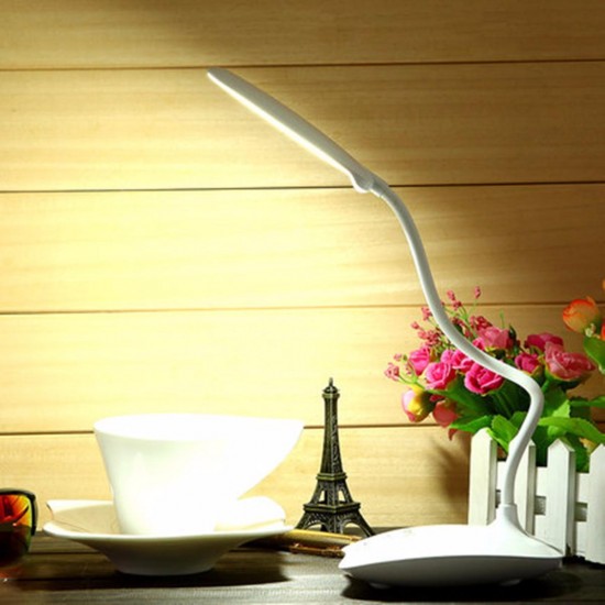 Flexible Rechargeable Dimmable USB LED Night Light Bedside Desktop Reading Table Lamp