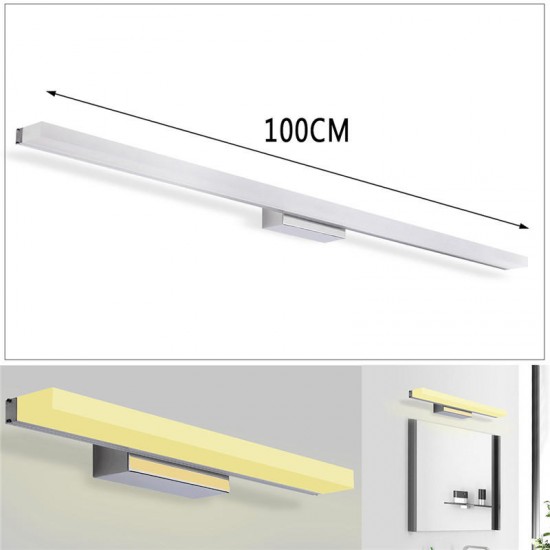 100cm 16W 88 LED Mirror Front Lamp Morden Wall Lamp Stainless Steel 1280lm85-265V 100cm 16W 88 LED Mirror Front Lamp Morden Wall Lamp Stainless Steel 1280lm85-265V