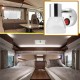 12V 3W Frosted Glass LED Mini Spot Light Boat Wall Bedside Reading Lamp