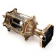 220V E27 Exterior Antique Brass Post Fence Lantern Light Landscape Garden Lamp