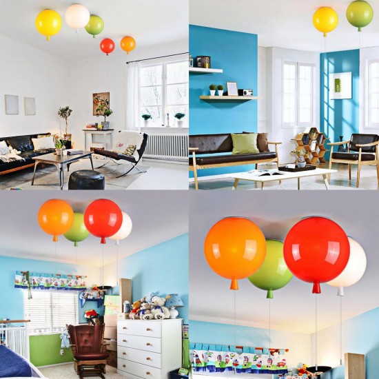 25cm E27 Balloon Chandelier Ceiling Pendant Light Modern Wall Lamp Fixture Party Decor Gift