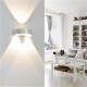 9W 3 LED Wall Lights Warm White/White Up & Down Lamp Sconce Home Bedroom Fixture AC85-265V