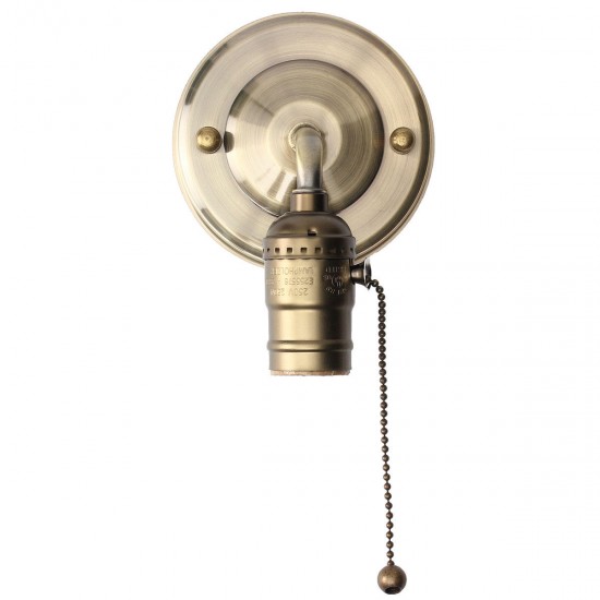 E27 Antique Vintage Wall Light Chain Design Sconce Lamp Bulb Socket Holder Fixture