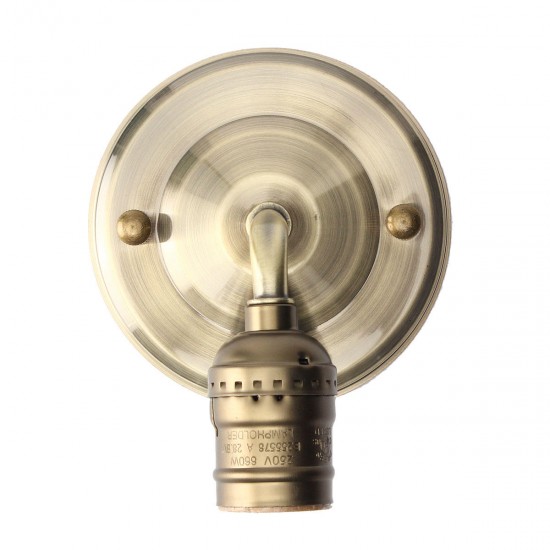 E27 Antique Vintage Wall Light Simple Design Sconce Lamp Bulb Socket Holder Fixture