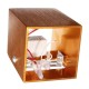 Modern Gold 3W LED Square Wall Lamp Surface Install Light Fixture