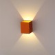 Modern Gold 3W LED Square Wall Lamp Surface Install Light Fixture