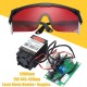 Powerful 2W 445nm 450nm Blue Laser Diode Module 2000mw Engraver with 405nm Goggles
