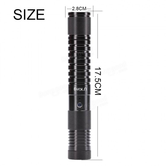 U KING ZQ-J33 532/450nm Green/Blue Two colors Laser Pointer Flashlight High Power Laser Pen