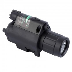 2 in1 XANES LF13 525nm Green Laser Pointer Hang Type Rail Mount Locator with Portable Foregrip Work Light