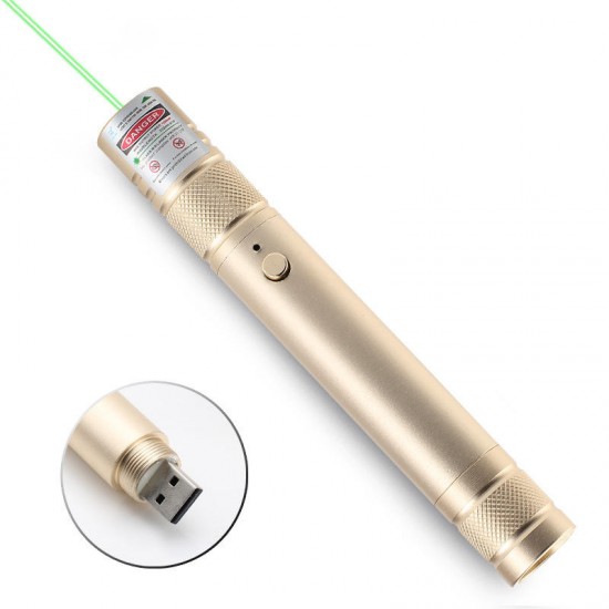 506 USB Rechargeable Green Laser Pointer Laser Flashlight