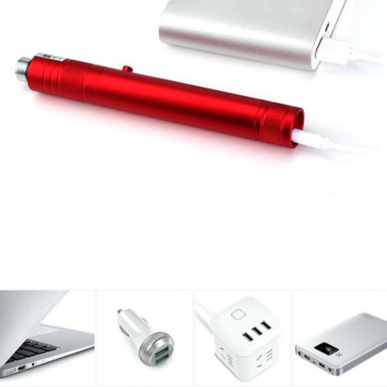 XANES® 504 USB Rechargeable Grenn Laser Pointer Laser Pen Light Laser Flashlight