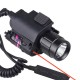 2 in1 XANES LF12 650nm Red Laser Pointer Hang Type Rail Mount Locator with Portable Foregrip Work Light
