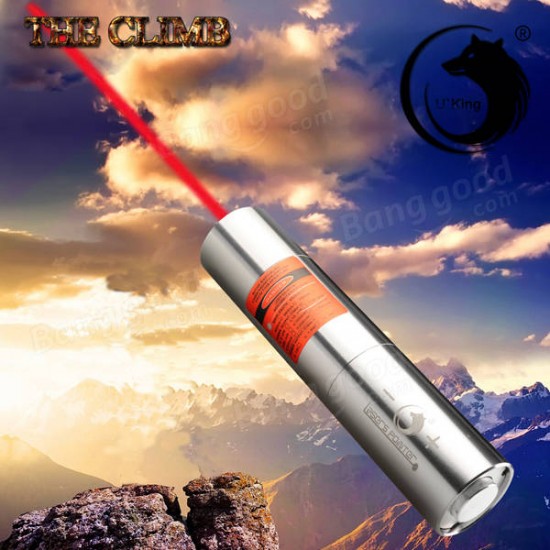 U King ZQ-J12 638nm Red Light Powerful Buring Laser Pointer Laser Flashlight With US Charger