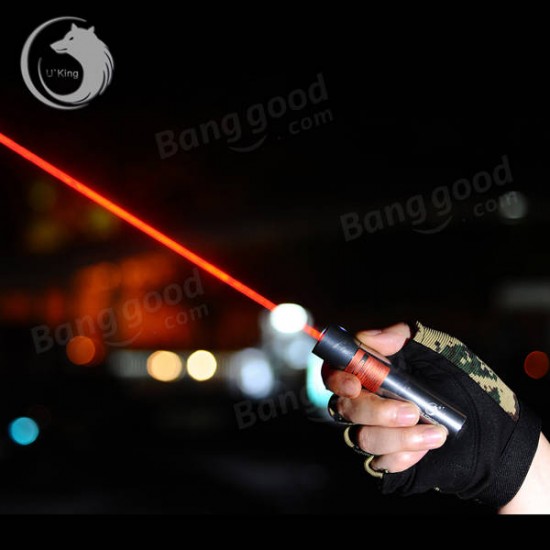 U King ZQ-J12 638nm Red Light Powerful Buring Laser Pointer Laser Flashlight With US Charger