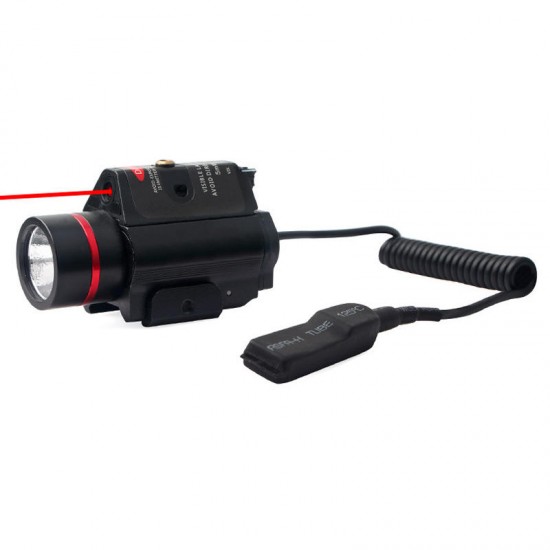 SBEDAR 9908R LED Laser Sight Outdoor Hunting 3 Modes Tactical Red Laser/ Sight Combo Infrared Flashlight
