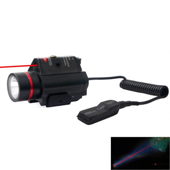 SBEDAR 9908R LED Laser Sight Outdoor Hunting 3 Modes Tactical Red Laser/ Sight Combo Infrared Flashlight