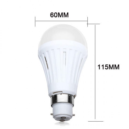 B22 7W SMD3024 Dimmable Warm White/White LED Light Globe Bulb 200-260V