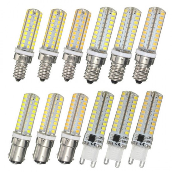 Dimmable 9W G9 B15 E14 E12 72 450LM SMD 2835 LED Corn Lamp Bulb AC 220V