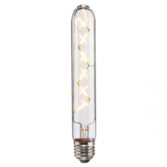Dimmable E26 E27 6W Retro LED COB Filament Bulb Tubular Style Light Lamp Bulb AC110V / 220V